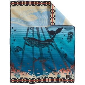 NWT Pendleton Tide School Wool Crib Blanket